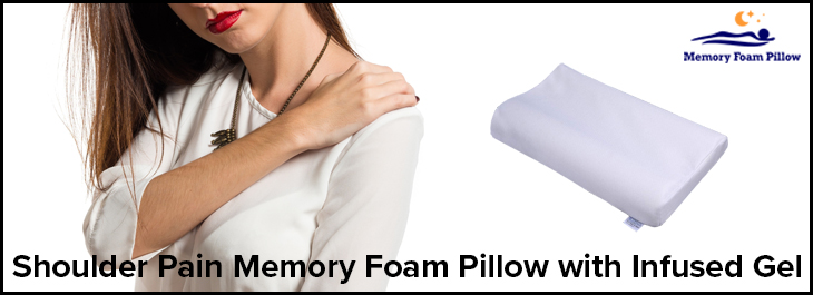 Shoulder Pain Memory Foam Pillow with Infused Gel