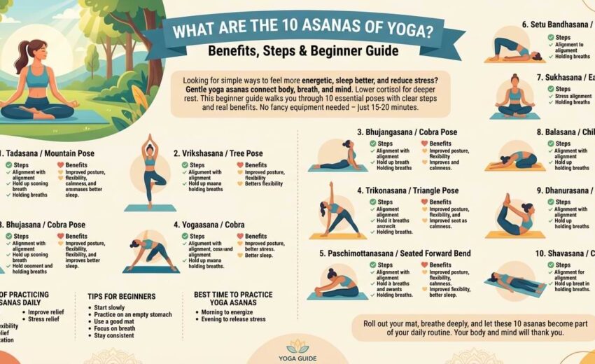 10 Asanas of Yoga