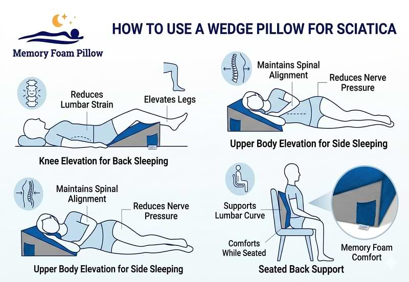 Wedge Pillow For Sciatica